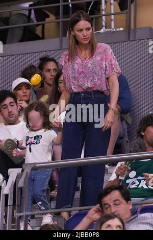 Madrid, Espagne. 04th juin 2022. Modèle Helen Lindes participe au Real Madrid vs Bitci Baskonia basket-ball de l'ACB Endesa League au Palacio de los Deportes à Madrid. Crédit : SOPA Images Limited/Alamy Live News Banque D'Images