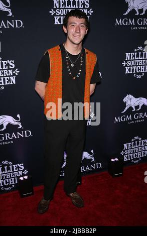 04 juin 2022 - Las Vegas, NV - Frankie Jonas. La famille Jonas organise une grande fête d'ouverture pour Nellie's Kitchen au MGM Grand Las Vegas. (Image de crédit : © MJT/AdMedia via ZUMA Press Wire) Banque D'Images