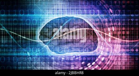 Data Science machine Learning avec la technologie du cerveau Banque D'Images