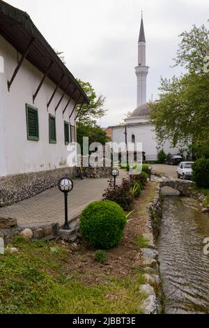 Ancien bâtiment dans le centre de Prizren, au Kosovo Banque D'Images