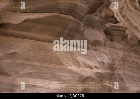 Gran Canaria, incroyable figure d'érosion de pierre de sable dans les ravins sur le cap Punta de las Arenas sur la partie ouest de l'île, également appelé Playa de Artena Banque D'Images