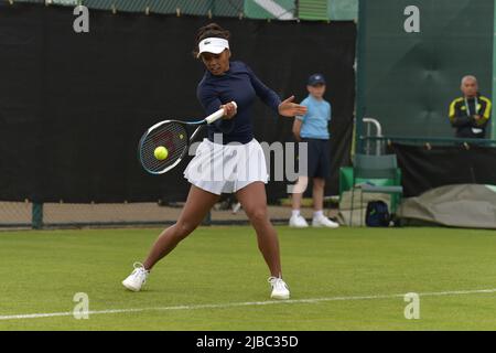 Photo : Français Tessah Andrianjafitrimo 23 ans de jeu au ROTHESAY OPEN NOTTINGHAM tennis Centre 4–12 juin 2022 toutes les images © Robert Leyland aucune utilisation sans autorisation préalable. Banque D'Images