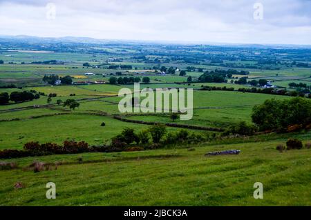 Vallée de Loughcrew dans le comté de Meath, Irlande. Banque D'Images