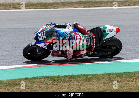 4 juin 2022, Barcelone, Espagne: Alex Marquez de l'Espagne de LCR Honda CASTROL avec Honda pendant le MotoGP Gran PPremi Monster Energy de Catalunya au circuit de Barcelone-Catalunya à Barcelone. (Image de crédit : © David Ramirez/DAX via ZUMA Press Wire) Banque D'Images