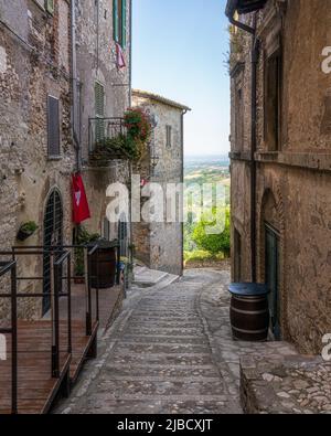 Calvi dell'Umbria, beau village de la province de Terni, Ombrie, Italie. Banque D'Images