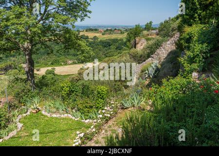 Calvi dell'Umbria, beau village de la province de Terni, Ombrie, Italie. Banque D'Images