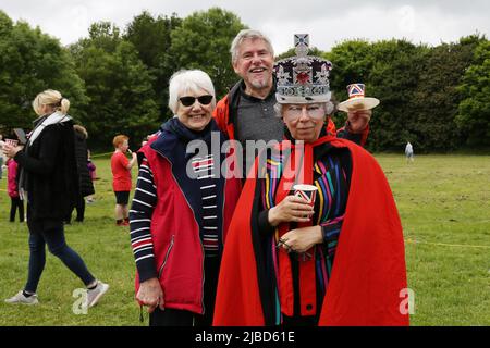 Comté de Durham, Angleterre. 05-06-2022. Wolviston Village Queen Elizabeth Platinum Jubilee pique-nique, 05-06-2022. (Photo de Harry Cook | MI News) Credit: MI News & Sport /Alay Live News Banque D'Images