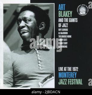 CD: Art Blakey & The Giants of Jazz - EN DIRECT AU FESTIVAL de JAZZ de Monterey 1972 (UCCO-1055), sortie: 01 octobre 2008. Banque D'Images