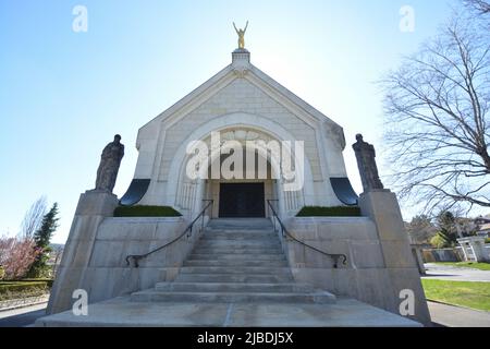 La Chaux-de-Fonds, Suisse - style Sapin - crématorium - Art Nouveau Banque D'Images