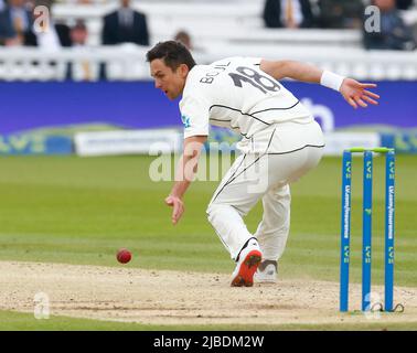 LONDRES ANGLETERRE - 05 JUIN : E18 au test D'ASSURANCE SÉRIE 1st Test, jour 4, (jour 4 de 5) entre l'Angleterre contre la Nouvelle-Zélande au Lord's Cricket GR Banque D'Images