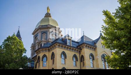 South Bend, Indiana - 25 mai 2022: Université de notre Dame Fighting Irish College campus Banque D'Images