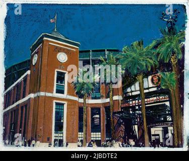 MLB San Francisco Giants Park Banque D'Images
