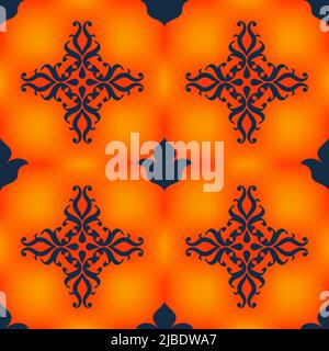 Motif multicolore sans couture dans le style arabe. Goûtez l'ornement traditionnel des peuples et des pays d'Asie, dans lequel les couleurs saturées de la Illustration de Vecteur