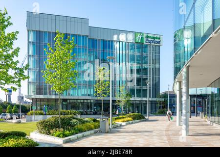 Holiday Inn Express Hotel, Station Road, Stockport, Greater Manchester, Angleterre, Royaume-Uni Banque D'Images