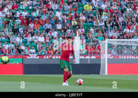 05 juin 2022. Lisbonne, Portugal. Le défenseur du Portugal et de la ville de Manchester Joao Cancelo (20) en action pendant le tournoi final de la Ligue des Nations de l'UEFA entre le Portugal et la Suisse crédit: Alexandre de Sousa/Alay Live News Banque D'Images