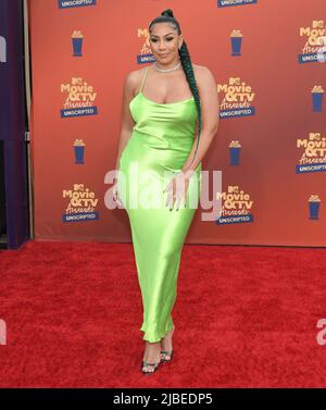 Bridget Kelly arrive aux MTV Movie & TV Awards 2022 : UNSCRIPTED tenu au Barker Hangar à Santa Monica, CA, jeudi, ?2 juin 2022. (Photo de la Sathanlee B. Mirador/Sipa USA) Banque D'Images