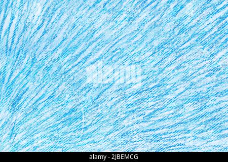 Crayon de couleur bleu texture de fond doodles Banque D'Images