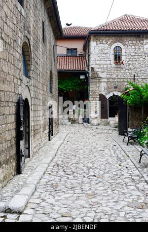 Beaux vieux bâtiments dans la vieille ville de Sarajevo, Bosnie-Herzégovine. Banque D'Images