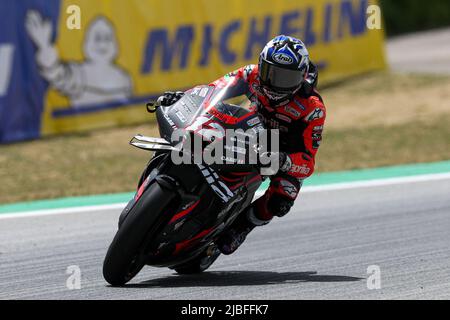Maverick Vinales d'Espagne d'Aprilia course avec Aprilia pendant le MotoGP Gran PPremi Monster Energy de Catalunya au circuit de Barcelone-Catalunya Banque D'Images