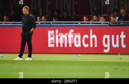 Hans-Dieter Hansi Flick, entraîneur national de la Ligue des Nations de l'UEFA 2022 Match ITALIE - ALLEMAGNE 1-1 en saison 2022/2023 le 04 juin 2022 à Bologne, Italie. © Peter Schatz / Alamy Live News Banque D'Images