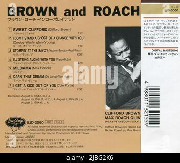 CD: Clifford Brown et Max Roach - BROWN ET ROACH INCORPORATED (EJD-3060). Banque D'Images