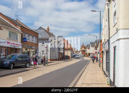 Maldon High Street, Essex, Angleterre, Grande-Bretagne, Royaume-Uni Banque D'Images