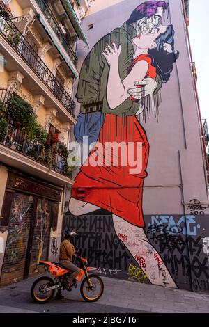 Art mural de Madrid Banque D'Images