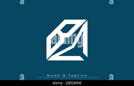 Lettres de l'alphabet initiales Monogram logo BM, MB Illustration de Vecteur