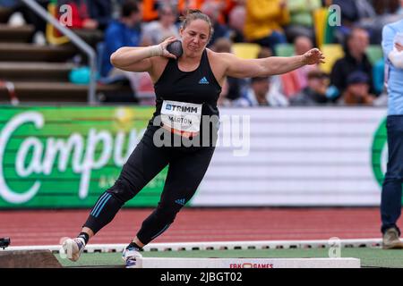 HENGELO, PAYS-BAS - JUIN 6 : Anita Marton de Hongrie pendant les Jeux de la FBK tourné au stade de la FBK sur 6 juin 2022 à Hengelo, pays-Bas (photo de Marcel Ter Bals/Orange Pictures) Banque D'Images