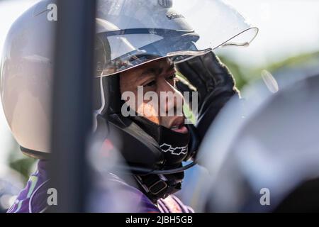 Detroit, MICHIGAN, États-Unis. 3rd juin 2022. Le parc Belle Isle accueille la série IMSA pour le Grand Prix de Detroit de Chevrolet à Detroit, MI, États-Unis. (Image de crédit : © Walter G. Arce Sr./ZUMA Press Wire) Banque D'Images