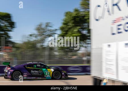 Detroit, MICHIGAN, États-Unis. 3rd juin 2022. Le parc Belle Isle accueille la série IMSA pour le Grand Prix de Detroit de Chevrolet à Detroit, MI, États-Unis. (Image de crédit : © Walter G. Arce Sr./ZUMA Press Wire) Banque D'Images