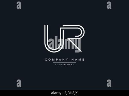 Modèle de scénario de logo UR de lettres créatives. Illustration de Vecteur
