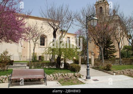 ancienne église san vincenzo ferreri et église san giacomo apostolo à ragusa en sicile en italie Banque D'Images