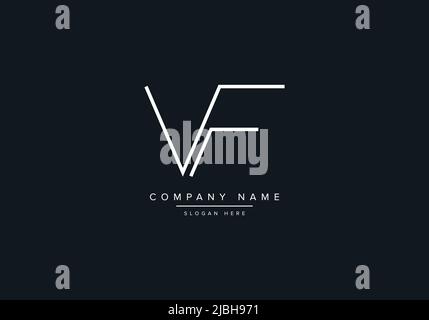 VF lettres abstraites logo monogramme Illustration de Vecteur