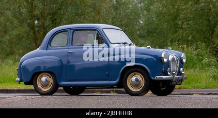 1957 bleu Austin A30 Banque D'Images