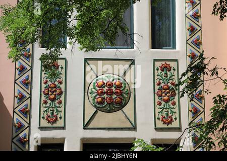 Bâtiment Art nouveau hongrois à Subotica Banque D'Images