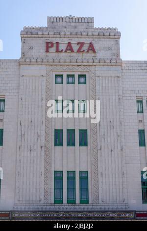 The Art Deco Plaza Theatre, Mersey Square, Stockport, Greater Manchester, Angleterre, Royaume-Uni Banque D'Images