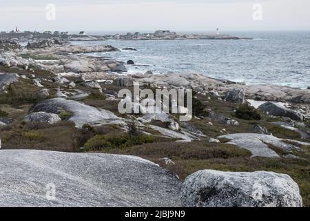 La côte rocheuse de Peggy's Cove, en Nouvelle-Écosse Banque D'Images