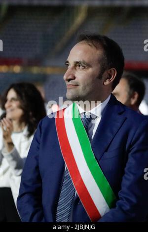 05th juin 2022, Turin Italie - cérémonie d'ouverture des Jeux Olympiques spéciaux d'été 37° en italie. Maire de Turin Stefano Lo Russo Banque D'Images