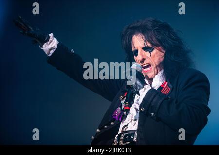 Copenhague, Danemark. 06th juin 2022. La chanteuse américaine Alice Cooper donne un concert au KB Hallen à Frederiksberg, Copenhague. (Crédit photo : Gonzales photo/Alamy Live News Banque D'Images