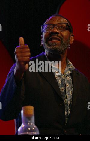 Lenny Henry, The Boy with Wings, Hay Festival 2022, Hay-on-Wye, Brecknockshire, Powys, Pays de Galles, Grande-Bretagne, Royaume-Uni, Royaume-Uni, Europe Banque D'Images