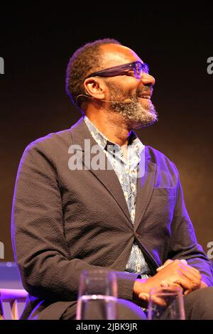 Lenny Henry, mon nom est Leon, Hay Festival 2022, Hay-on-Wye, Brecknockshire, Powys, Pays de Galles, Grande-Bretagne, Royaume-Uni, Royaume-Uni, Europe Banque D'Images