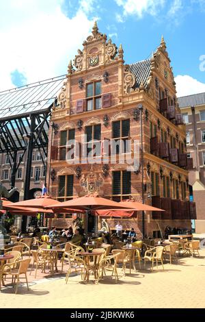 Goudkantoor (Anglais: Gold Office) Construit en 1635, Grote Markt à Groningen, pays-Bas Banque D'Images