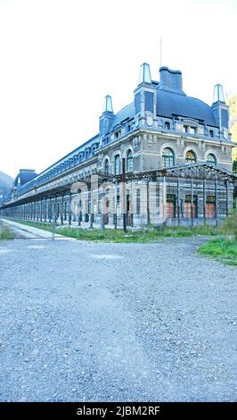 Ancienne gare Canfranc, Huesca, Aragon, Espagne, Europe Banque D'Images