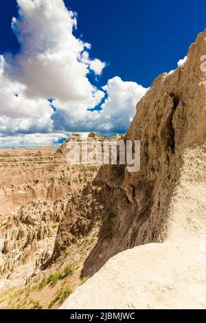 Sentier de la fenêtre, parc national des Badlands, Dakota du Sud Banque D'Images