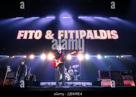 Fito & Fitipaldis en représentation au Palau Sant Jordi, Barcelone, 04 juin 2022. Photographe: ALE Espaliat Banque D'Images