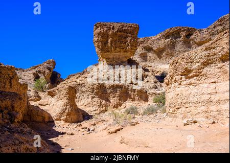 Canyon de Sesriem à Sossusvley la rivière Tsauchab, Namibie Banque D'Images