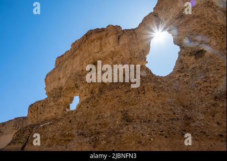 Canyon de Sesriem à Sossusvley la rivière Tsauchab, Namibie Banque D'Images