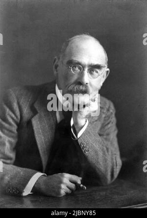 Rudyard Kipling, Joseph Rudyard Kipling (1865 – 1936) écrivain, poète et romancier anglais Banque D'Images