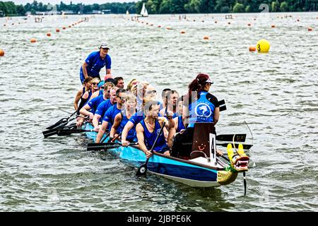 Festival Drachenboot Pfingsten am Maschsee Hannover.2022 4. bis 6. Juni Hannover – Maschsee Banque D'Images